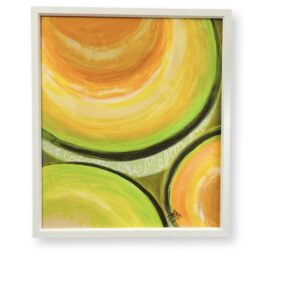 アクリル画 のおすすめ作品・人気作家 黄色 オレンジ メロン 黄緑 happiness:メロンの誘惑 インテリア絵画 アート