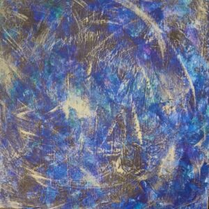 アクリル画 のおすすめ作品・人気作家 blue blue painting galaxy space 星宇宙銀河青青い絵ブルーStars 【星降る】〜Les étoiles tombent〜 インテリア絵画 アート