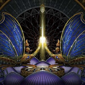 デジタルイラスト のおすすめ作品・人気作家 デジタルCGファンタジーSF昆虫宇宙神秘儀式蓮の花 BUG CITY 2019 インテリア絵画 アート