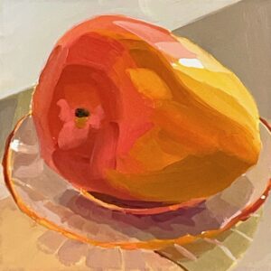 油絵 のおすすめ作品・人気作家 油彩 油絵 静物画 Mango on a Pink Glass Dish インテリア絵画 アート