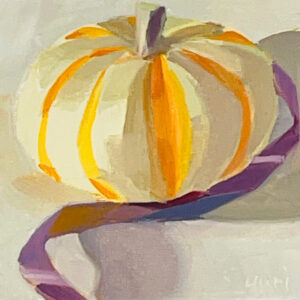 油絵 のおすすめ作品・人気作家 油彩 油絵 静物画 Pumpkin and Purple Ribbon インテリア絵画 アート