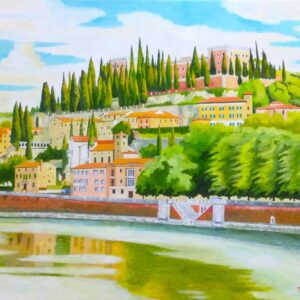 油絵 のおすすめ作品・人気作家 風景・建造物 カステル・サン・ピエトロ インテリア絵画 アート