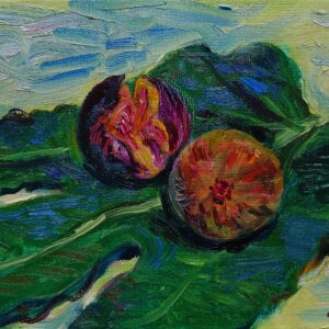 油絵 のおすすめ作品・人気作家 油絵 いちじく アーティスト 果物 秋 静物画 無花果 インテリア絵画 アート