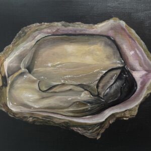 油絵 のおすすめ作品・人気作家 牡蠣　貝　カキ　静物　食べ物 力強い牡蠣 インテリア絵画 アート
