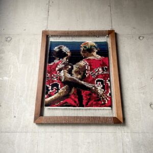 工芸（陶芸 ガラス 彫金 木工 染織/テキスタイル） のおすすめ作品・人気作家 contemporaryart NBAART wovenwool コンテンポラリアート ポートレート 織物 Two Roles インテリア絵画 アート