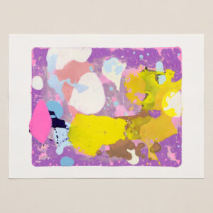 版画 のおすすめ作品・人気作家 抽象画 黄色 紫 Untitled インテリア絵画 アート