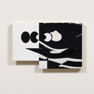 アクリル画 のおすすめ作品・人気作家 モノクロ 抽象画 白 黒 顔 Good Friends インテリア絵画 アート