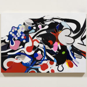 アクリル画 のおすすめ作品・人気作家 抽象画 赤 黒 青 Untitled インテリア絵画 アート