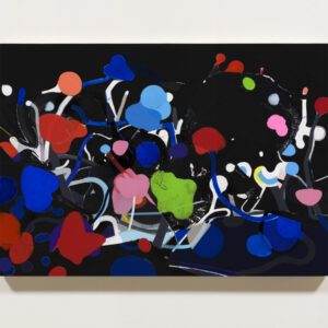 アクリル画 のおすすめ作品・人気作家 夜 抽象画 花 黒 Flowers in the Dark インテリア絵画 アート