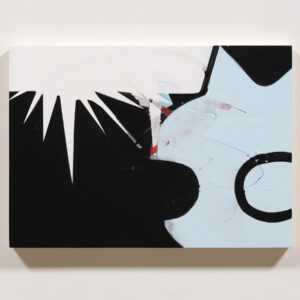 アクリル画 のおすすめ作品・人気作家 イラスト 黒 ネコ 水色 Flash インテリア絵画 アート