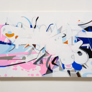 アクリル画 のおすすめ作品・人気作家 ピンク 抽象画 白 クリーチャー モンスター 水色 Lonely Journey インテリア絵画 アート