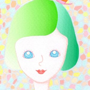 絵画 のおすすめ作品・人気作家 アクリルガッシュ アクリル画 カラフル うっとりにつつまれて インテリア絵画 アート