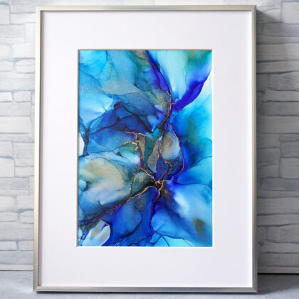 絵画 のおすすめ作品・人気作家 抽象画 現代アート 青 青に沈む光 インテリア絵画 アート