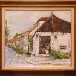 油絵 のおすすめ作品・人気作家 バルビゾン 街角 風景 バルビゾンの街角 インテリア絵画 アート