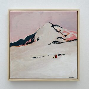 アクリル画 のおすすめ作品・人気作家 冬 山 雪山 Over the snowy mountain. インテリア絵画 アート