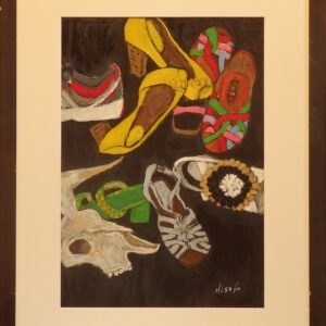 パステル画 のおすすめ作品・人気作家 くつ パステル くつ達 インテリア絵画 アート