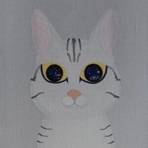 油絵 のおすすめ作品・人気作家 猫 ポップアート 半抽象 まる子 インテリア絵画 アート