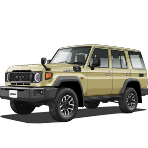 デジタルイラスト のおすすめ作品・人気作家 車イラストクラッシックカー LAND CRUISER 70 インテリア絵画 アート