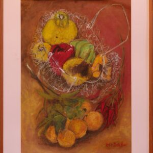 水彩画 のおすすめ作品・人気作家 かご 果物 静物 かご インテリア絵画 アート