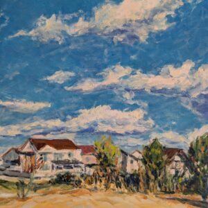 油絵 のおすすめ作品・人気作家 印象派　風景画　impressionism　 『晴れた冬の日に（On a sunny day in winter）』 インテリア絵画 アート