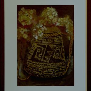 水彩画 のおすすめ作品・人気作家 花 かご バリ島 静物画 バリのかご インテリア絵画 アート