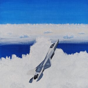 油絵 のおすすめ作品・人気作家 インテリア シンプル 空 青 青を抜け出し黒の中へ、J-35 インテリア絵画 アート