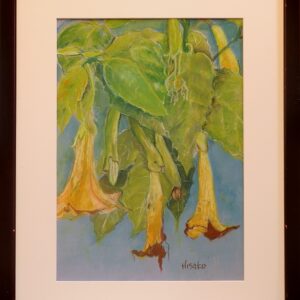 水彩画 のおすすめ作品・人気作家 花 トランペット草 野草 トランペット草 インテリア絵画 アート