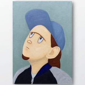 絵画 のおすすめ作品・人気作家 人物 緑 アクリル画 インテリア キャラクター グリーン ファインアート ポップアート 現代アート 青 Untitled インテリア絵画 アート