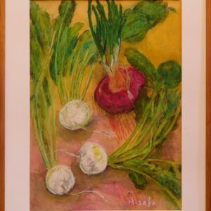 水彩画 のおすすめ作品・人気作家 かぶ 野菜 静物画 かぶ インテリア絵画 アート