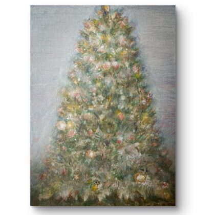 絵画 のおすすめ作品・人気作家 星 油彩 クリスマス クリスマスツリー 冬 彩のクリスマスツリー インテリア絵画 アート