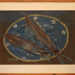 水彩画 のおすすめ作品・人気作家 魚 イカ 烏賊 静物画 イカ インテリア絵画 アート