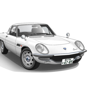 デジタルイラスト のおすすめ作品・人気作家 イラスト クラッシックカー 車 Mazda Cosmo Sport インテリア絵画 アート
