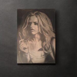 デッサン 素描 のおすすめ作品・人気作家 金髪女性ギャル美女 Untitled インテリア絵画 アート