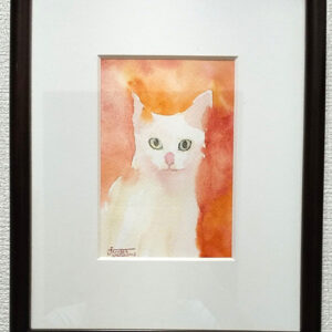 絵画 のおすすめ作品・人気作家 猫 オレンジ色の午後 インテリア絵画 アート