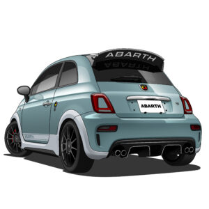 デジタルイラスト のおすすめ作品・人気作家 イラスト 車 Abarth 695 インテリア絵画 アート