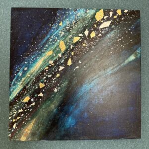 日本画 のおすすめ作品・人気作家 緑 ゴールド 日本画 星空 銀箔 青 星空 インテリア絵画 アート