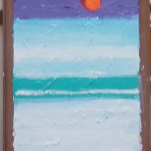 アクリル画 のおすすめ作品・人気作家 風景 太陽と浜の光のテーマ インテリア絵画 アート