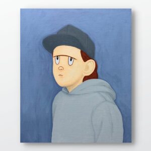 絵画 のおすすめ作品・人気作家 アクリル 人物 インテリア キャラクター グレー ポップアート 現代アート 青 Untitled インテリア絵画 アート