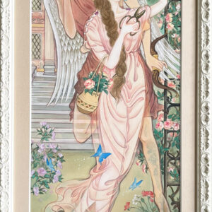 絵画 のおすすめ作品・人気作家 絹本　日本画　エロス　プシュケ　ギリシャ神話　キューピット　ビーナス エロスとプシュケ インテリア絵画 アート