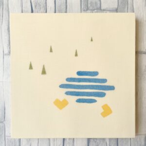 アクリル画 のおすすめ作品・人気作家 抽象画アクリルステイニングabstractAcrylstaining あしあと17 インテリア絵画 アート