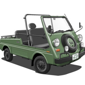 デジタルイラスト のおすすめ作品・人気作家 イラスト クラッシックカー 車 Honda Vamos インテリア絵画 アート