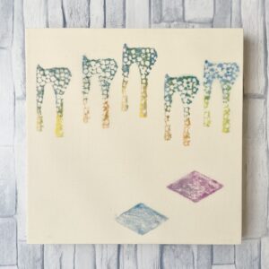 アクリル画 のおすすめ作品・人気作家 抽象画アクリルステイニングabstractAcrylstaining あしあと19 インテリア絵画 アート