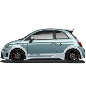 デジタルイラスト のおすすめ作品・人気作家 イラスト 外車 車 Abarth 695_side インテリア絵画 アート