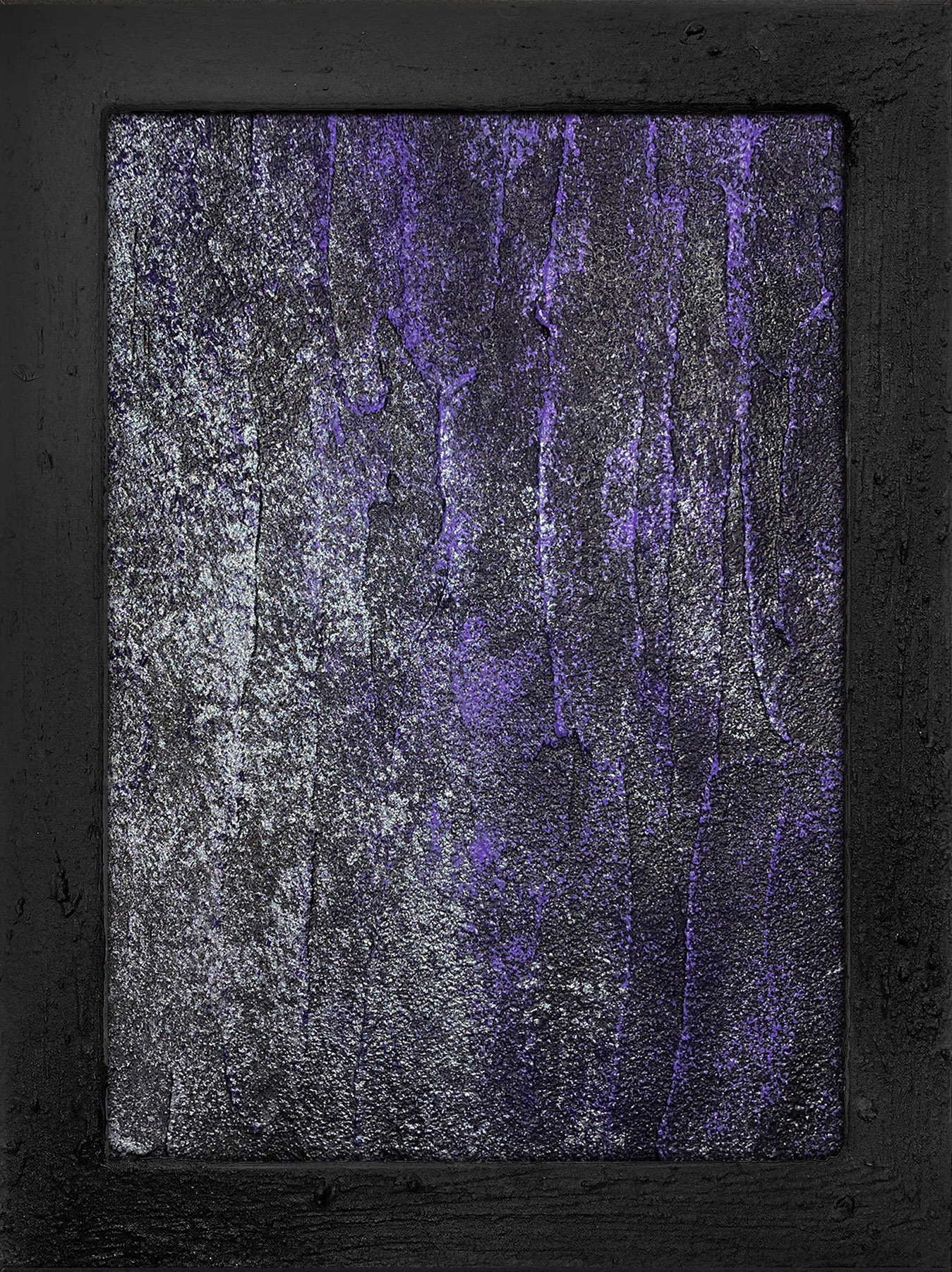 アクリル画 のおすすめ作品・人気作家 抽象画 シルバー テクスチャアート メタリック 紫 Cascade #04 インテリア絵画 アート