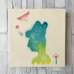 アクリル画 のおすすめ作品・人気作家 抽象画アクリルステイニングabstractAcrylstaining あしあと14 インテリア絵画 アート