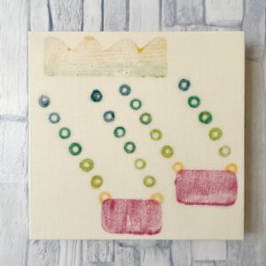 アクリル画 のおすすめ作品・人気作家 抽象画アクリルステイニングabstractAcrylstaining あしあと13 インテリア絵画 アート