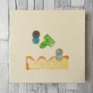 アクリル画 のおすすめ作品・人気作家 抽象画アクリルステイニングabstractAcrylstaining あしあと12 インテリア絵画 アート