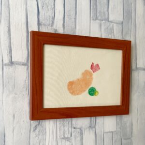 アクリル画 のおすすめ作品・人気作家 抽象画食べ物アクリルステイニングabstractAcrylstaining エビフライ インテリア絵画 アート