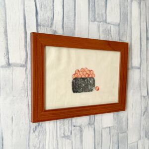 アクリル画 のおすすめ作品・人気作家 抽象画食べ物アクリルステイニングabstractAcrylstaining おすし（イクラ） インテリア絵画 アート