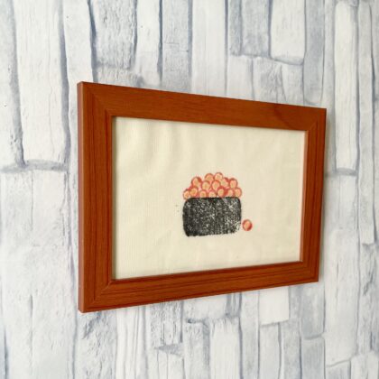 アクリル画 のおすすめ作品・人気作家 抽象画食べ物アクリルステイニングabstractAcrylstaining おすし（イクラ） インテリア絵画 アート